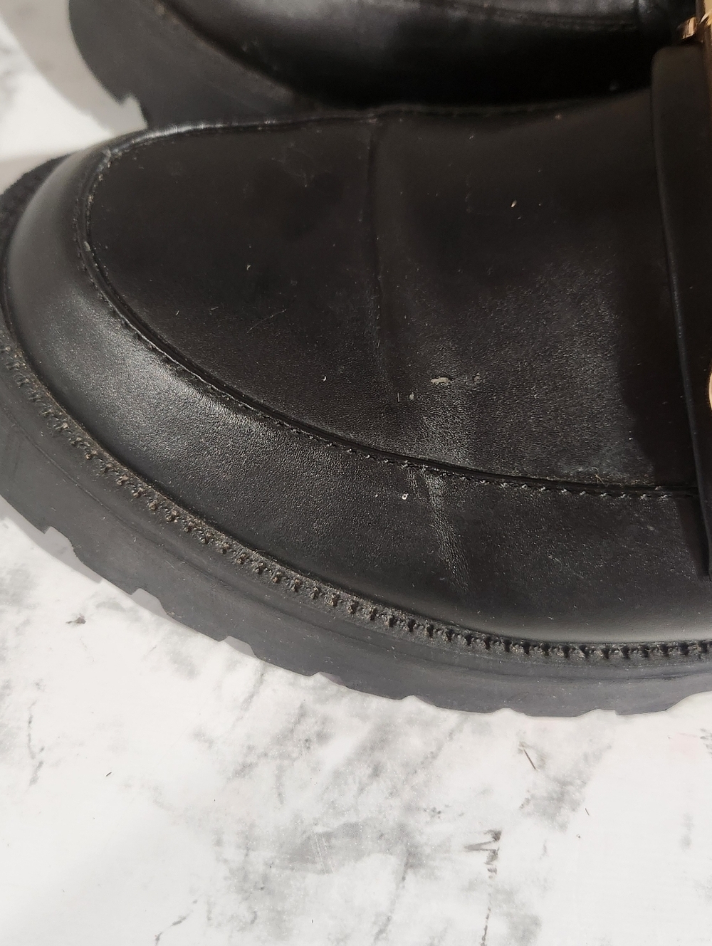Mudd platform loafers black gold 8.5 - Picture 3 of 7